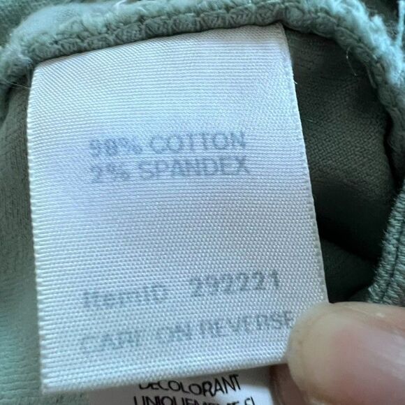 L.L. Bean Womens Jean Skirt Size 8 Green Favorite FIt  Denim Stretch Classic - Picture 11 of 13